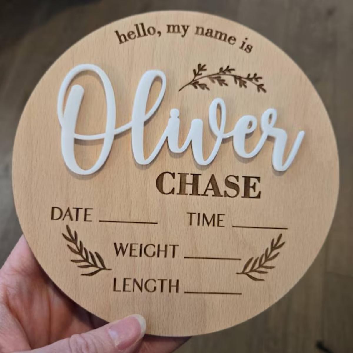 Halloween Party Supplies - 1 Placa de Madeira Personalizada para