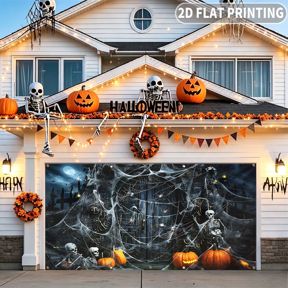 Halloween Skeleton Decoration - 1 unidade de banner plano 2D