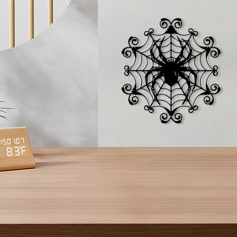 Decoração de parede de metal c - Spider Web Halloween Decoration avaliação e preço