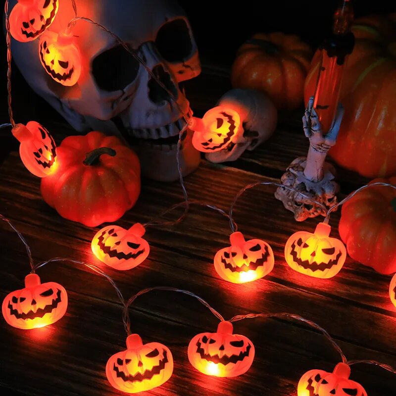 Luzes de Cordão LED de Hallowe - Halloween Led String Lights Orange avaliação e preço