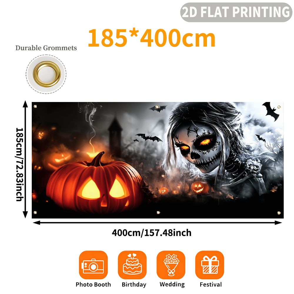 1 unidade de banner para festa - Halloween Skeleton Decoration avaliação e preço