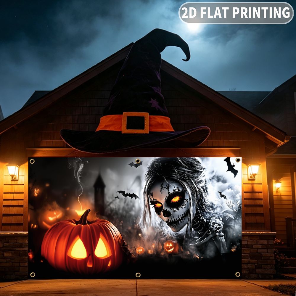 1 unidade de banner para festa - Halloween Skeleton Decoration avaliação e preço