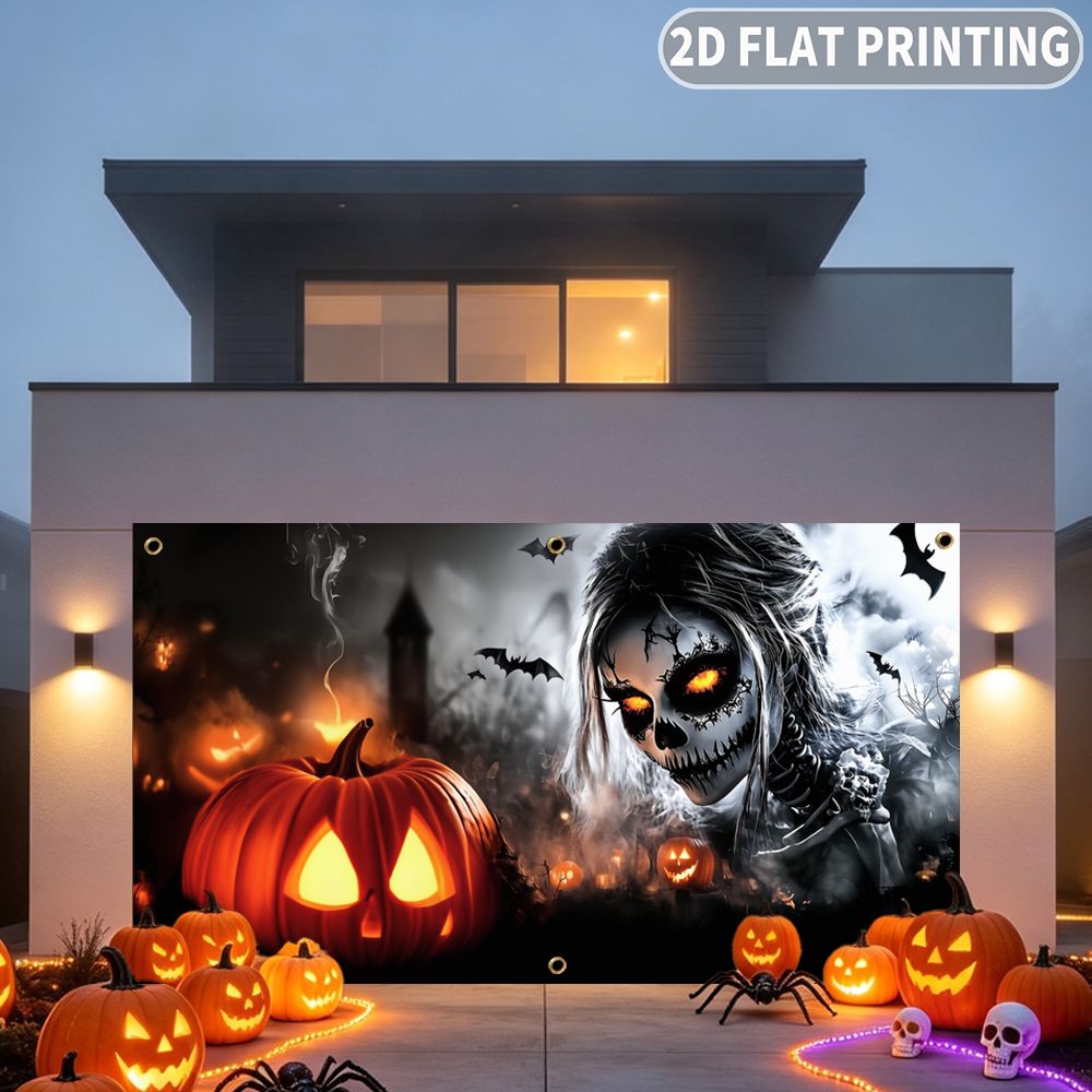 1 unidade de banner para festa - Halloween Skeleton Decoration avaliação e preço