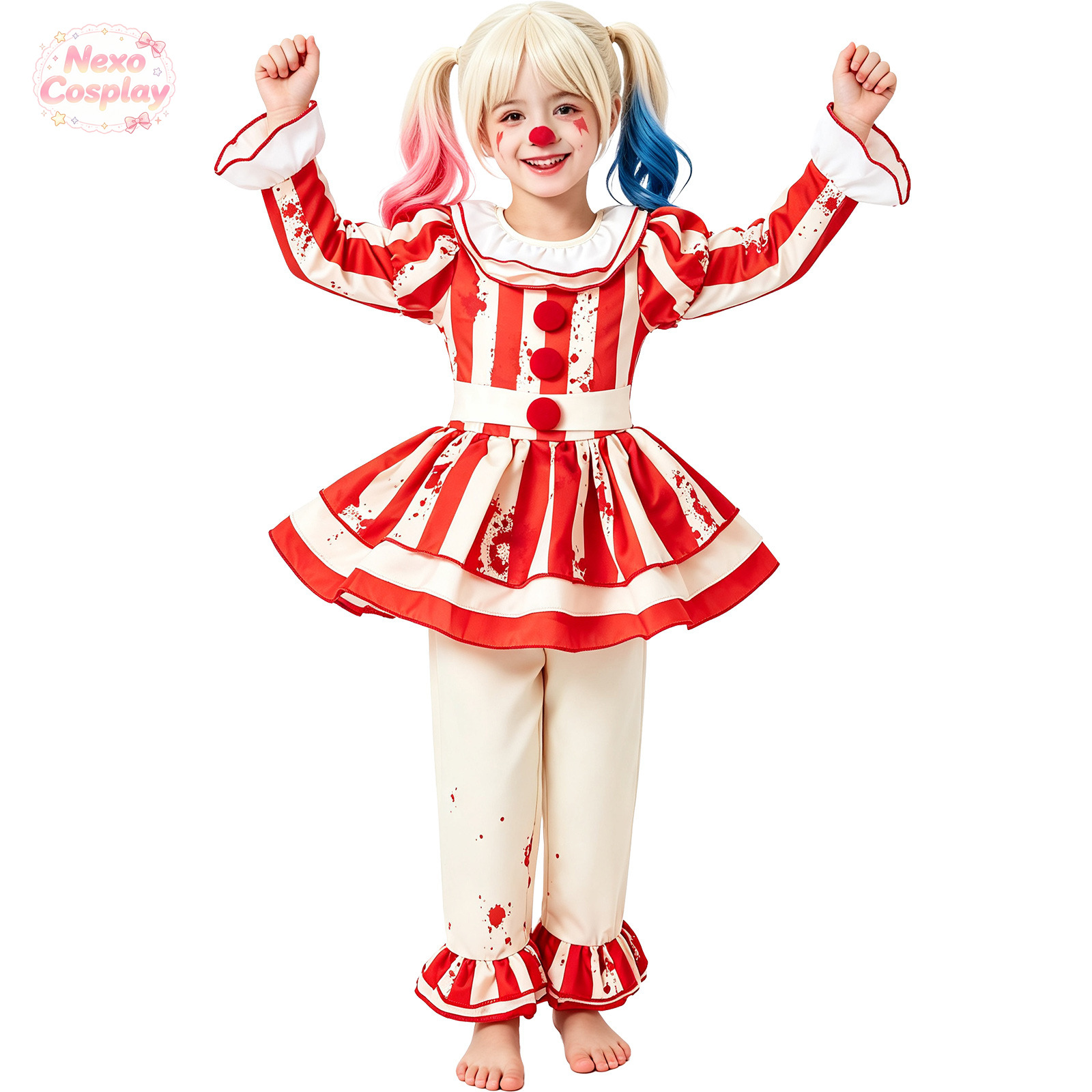 Fantasia de Palhaço de Terror  - Halloween Costume Kids avaliação e preço
