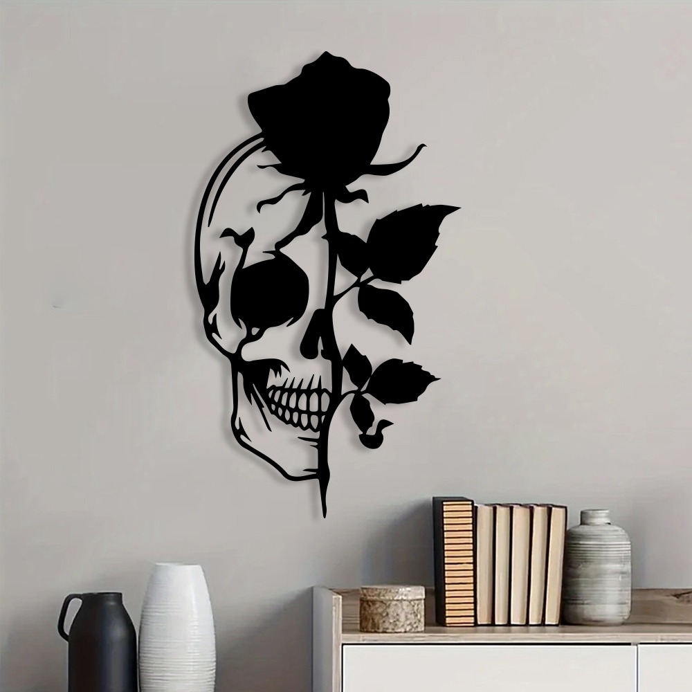 Arte de Parede em Metal com Ca - Halloween Skeleton Decoration avaliação e preço