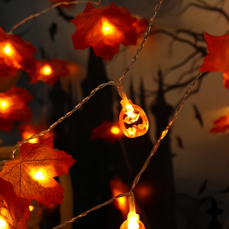 1PC Luzes de Cordão LED de Hal - Halloween Led String Lights Orange avaliação e preço
