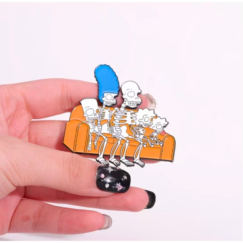 Novo Broche de Figura de Desen - Halloween Skeleton Decoration avaliação e preço