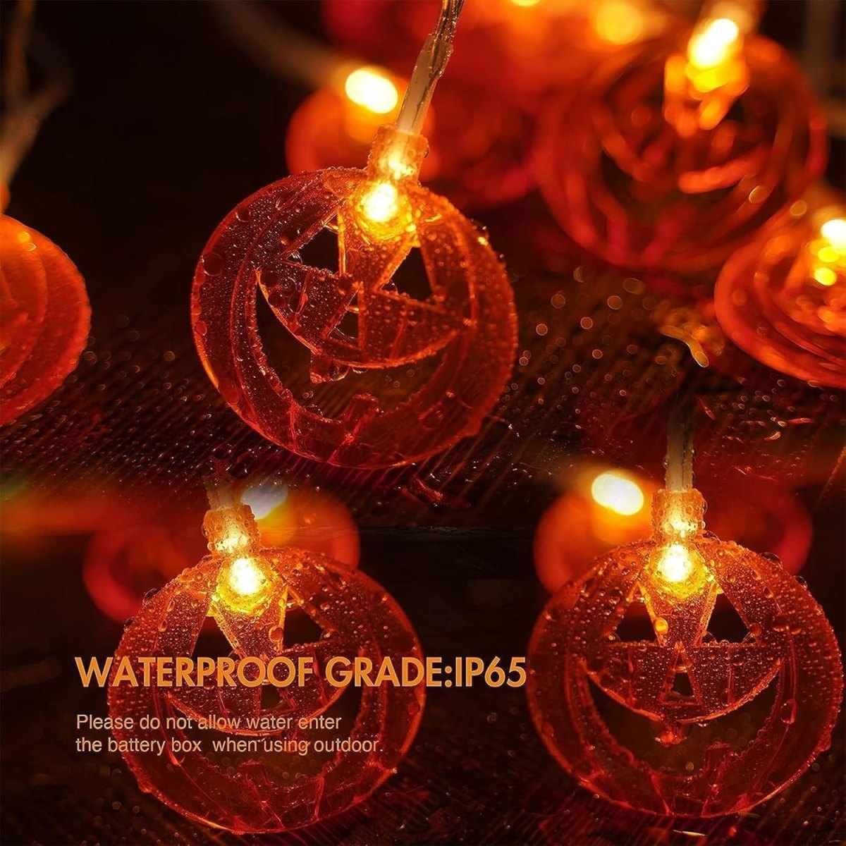 1pc 20led laranja plana oco lu - Halloween Led String Lights Orange avaliação e preço
