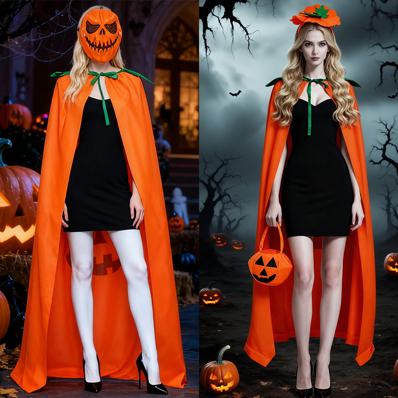 Conjunto de capa de fantasia d - Pumpkin Lantern Halloween avaliação e preço