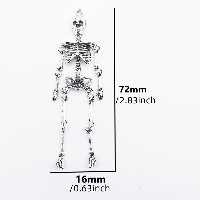 2/5/10 pçs retro crânio esquel - Halloween Skeleton Decoration avaliação e preço