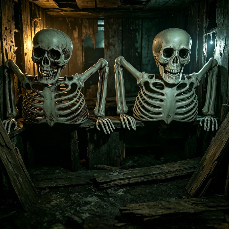 Ornamento de Crânio de Esquele - Halloween Skeleton Decoration avaliação e preço
