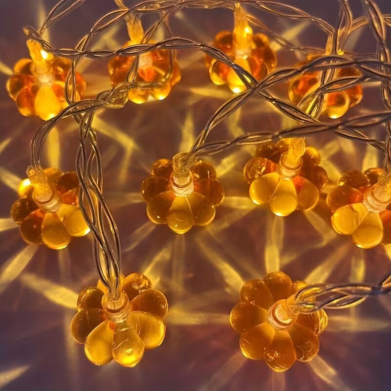 Luzes de Cordão de Abóbora Lar - Halloween Led String Lights Orange avaliação e preço