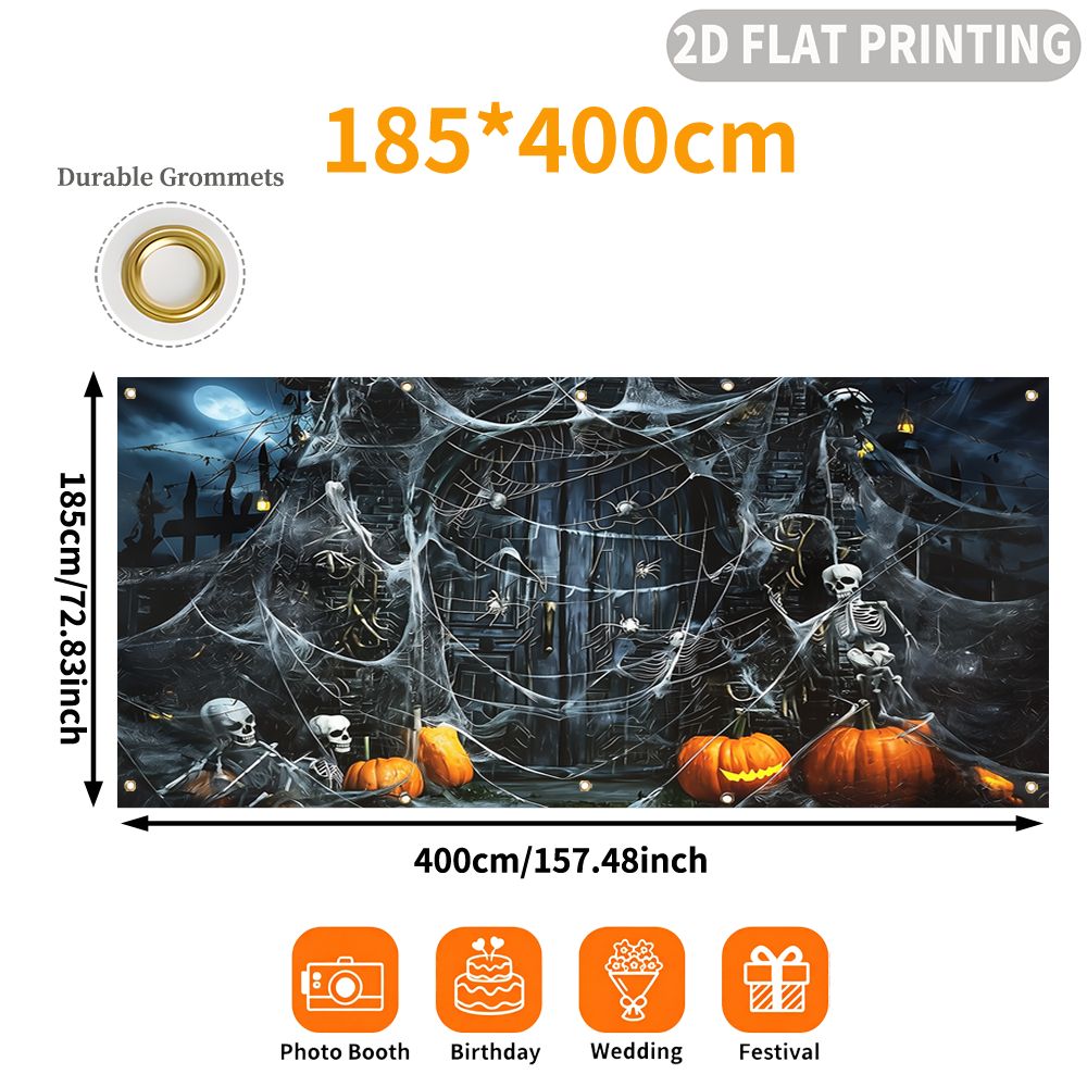 1 unidade de banner plano 2D p - Halloween Skeleton Decoration avaliação e preço