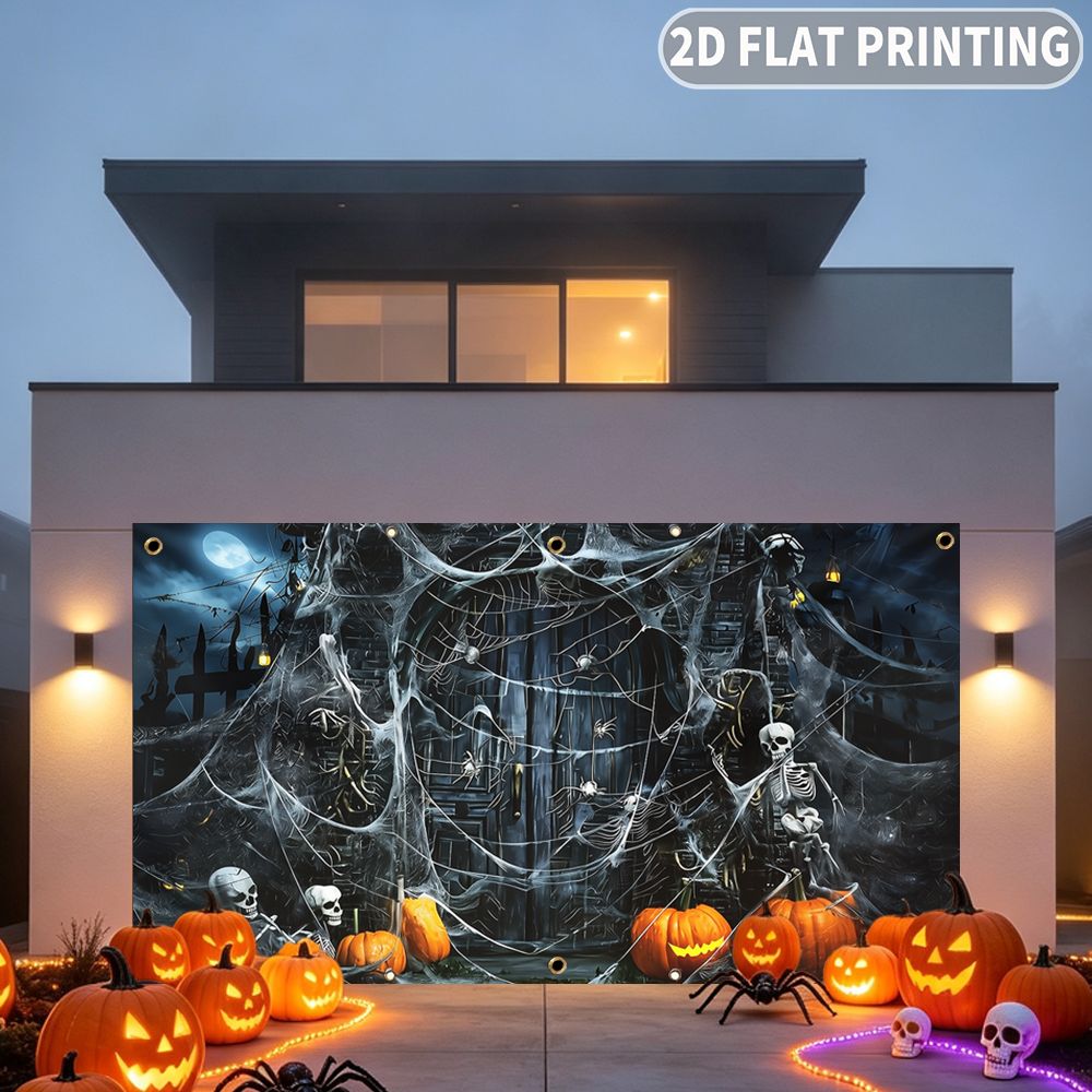 1 unidade de banner plano 2D p - Halloween Skeleton Decoration avaliação e preço