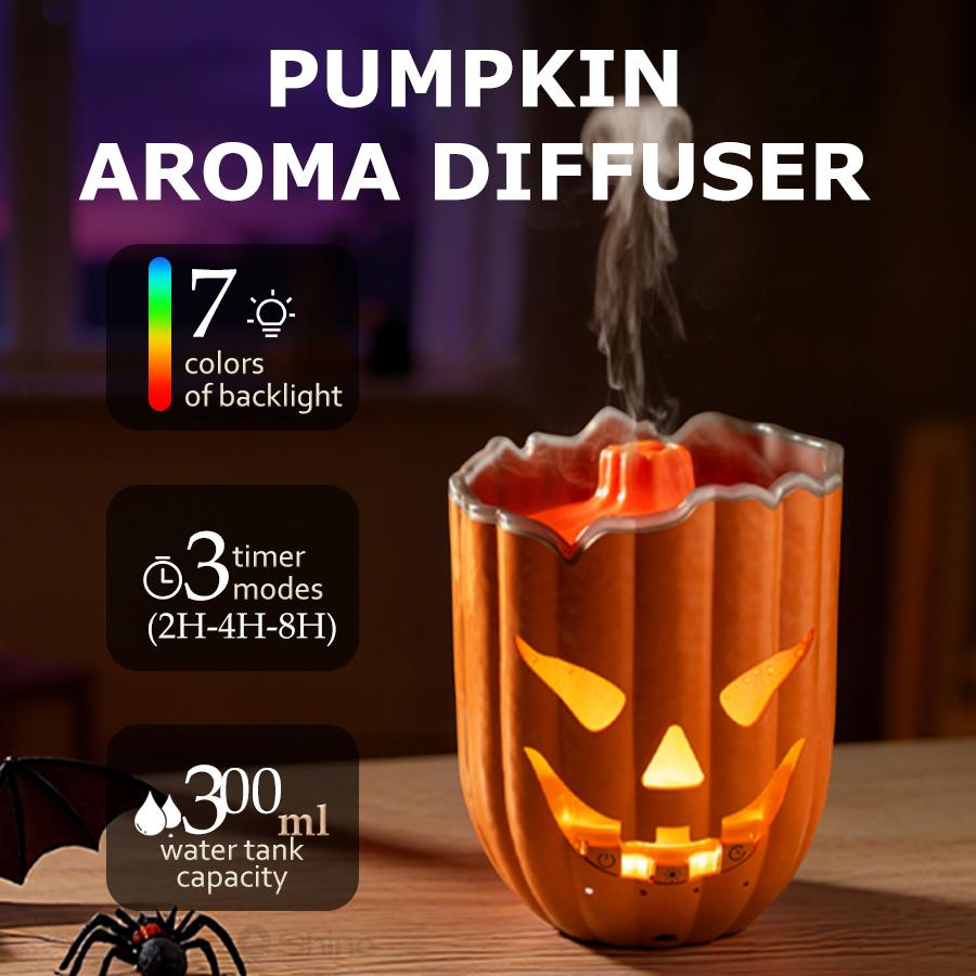 Umidificador de Ar em Forma de - Halloween Pumpkin Decor Led avaliação e preço
