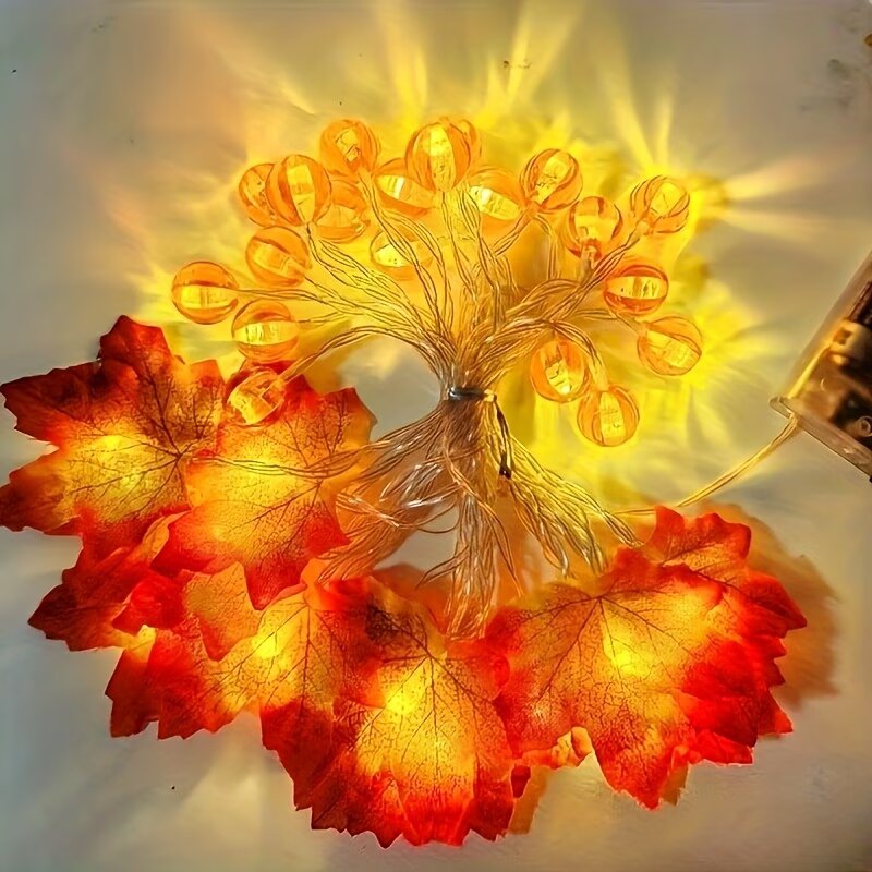 Luzes de Cordão de Abóbora e F - Halloween Led String Lights Orange avaliação e preço